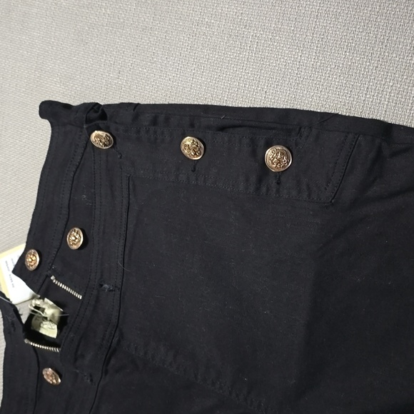 Torn by Ronny Kobo Sailor Button Black Skinny Jean Women's Size 28 NWT - Picture 12 of 16